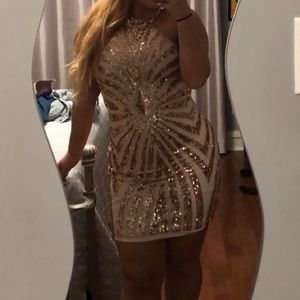 Blush sequence dress